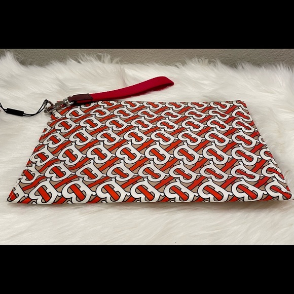 NEW Burberry Monogram Zip Pouch - Picture 4 of 10